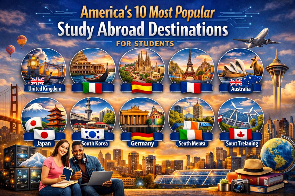 Most Popular Study Abroad Destinations for Students