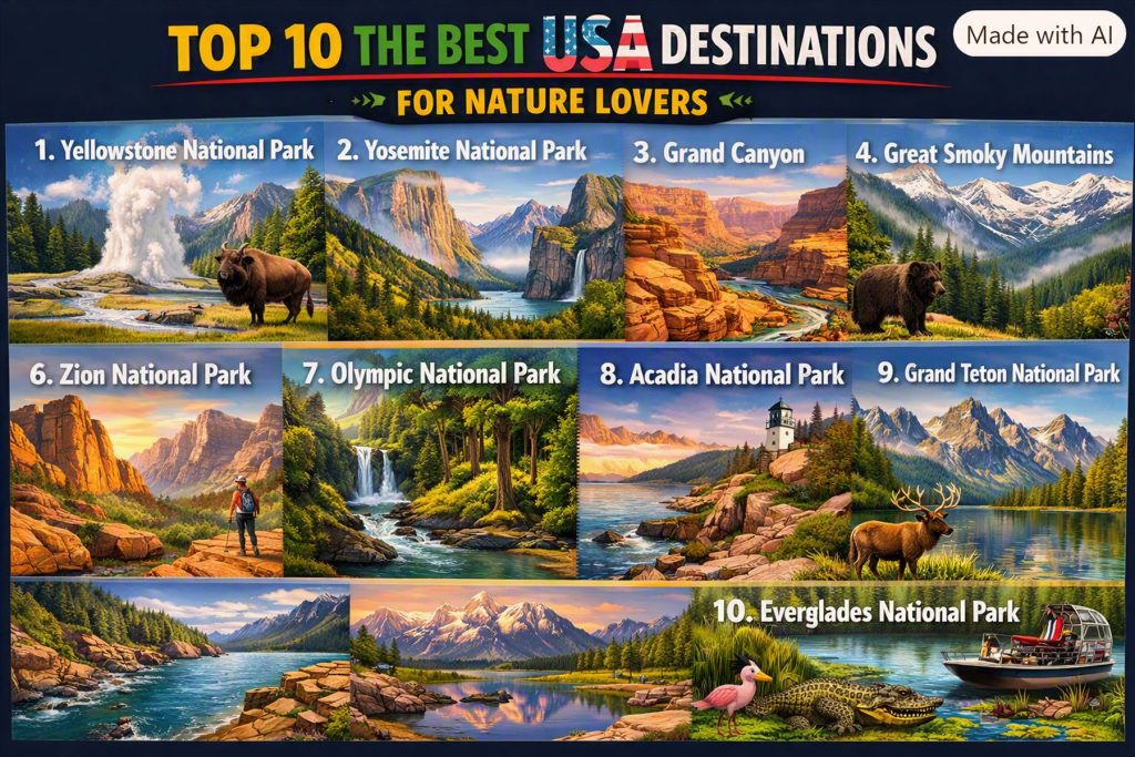 The Best USA Destinations for Nature Lovers