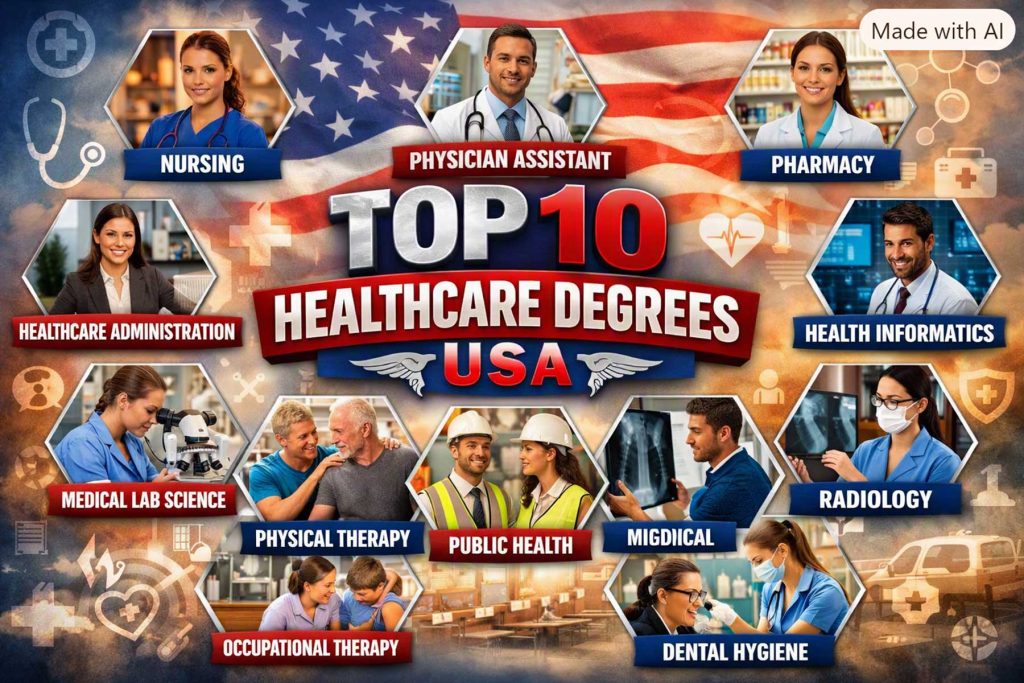 most promising healthcare degrees usa